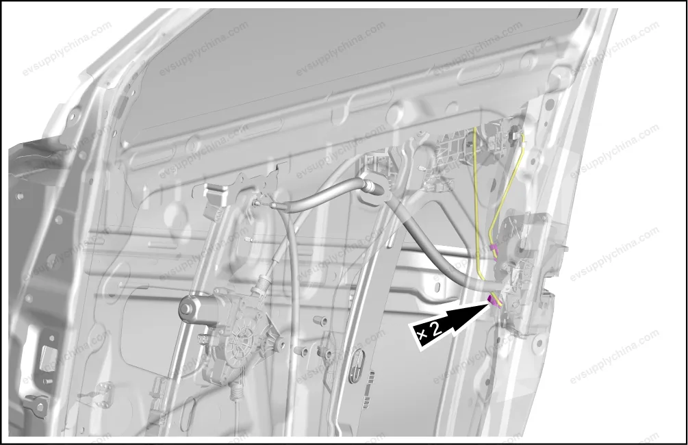 Left front door lock assembly — BYD BYD Atto 3 — OE 13466920-00, SC2EM-6105200A