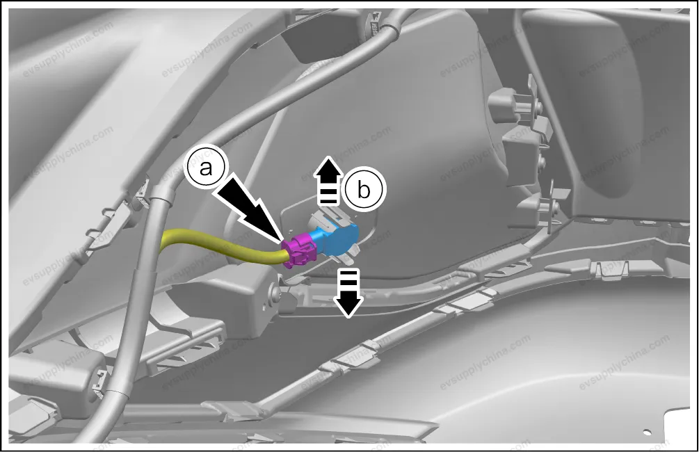 Small probe - Piano Black — BYD BYD Atto 3 — OE 13195410-00, HA2E-3603300G-00BX