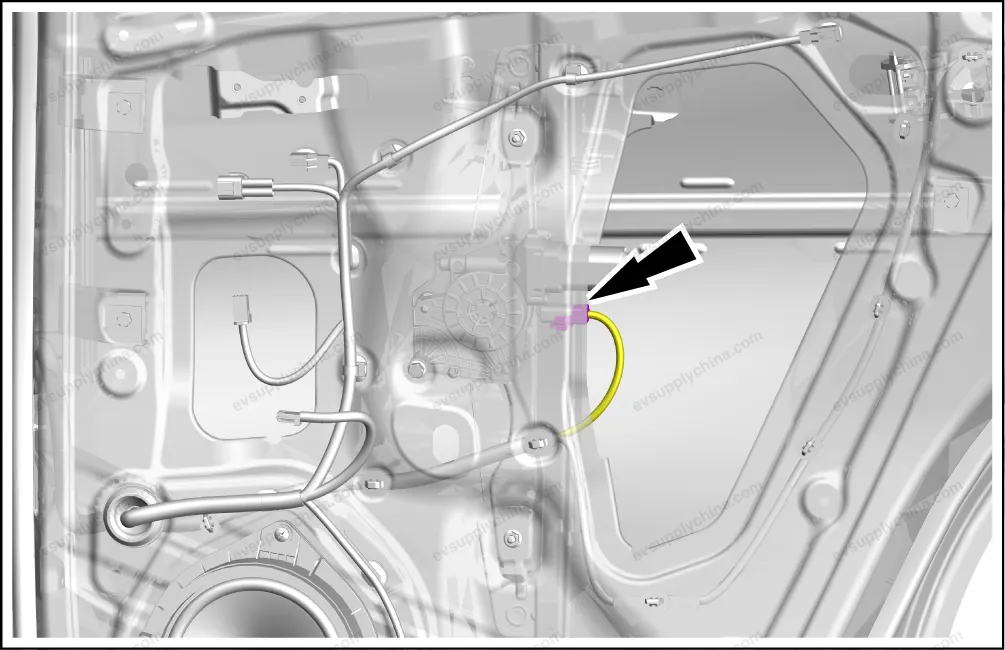 Right Rear Door Window Bracket Assembly — BYD BYD Atto 3 — OE 13177382-00, SC2E-6204120