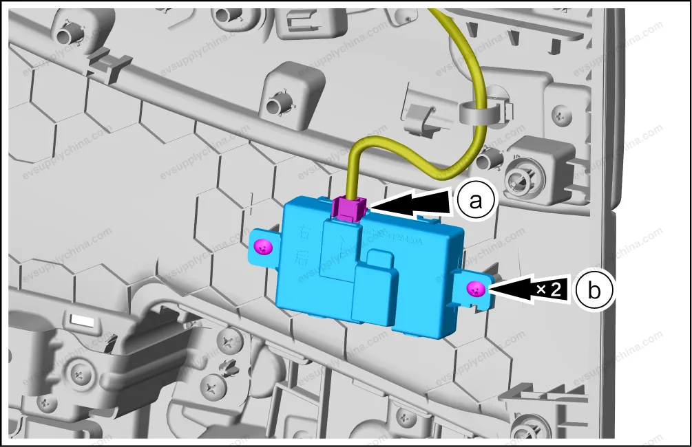 Right rear door outside handle assembly — BYD BYD Atto 3 — OE 13168425-00, SA3F-6205109D