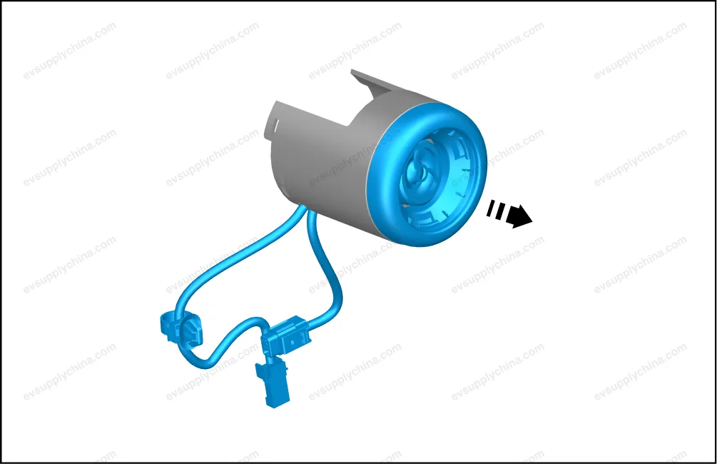 Right rear door outside handle assembly — BYD BYD Atto 3 — OE 13168425-00, SA3F-6205109D