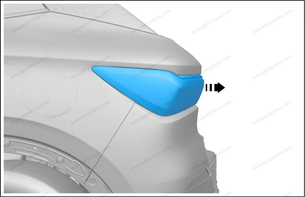 Left combination rear light assembly — BYD BYD Atto 3 — OE 13184242-00, SC2E-4133010