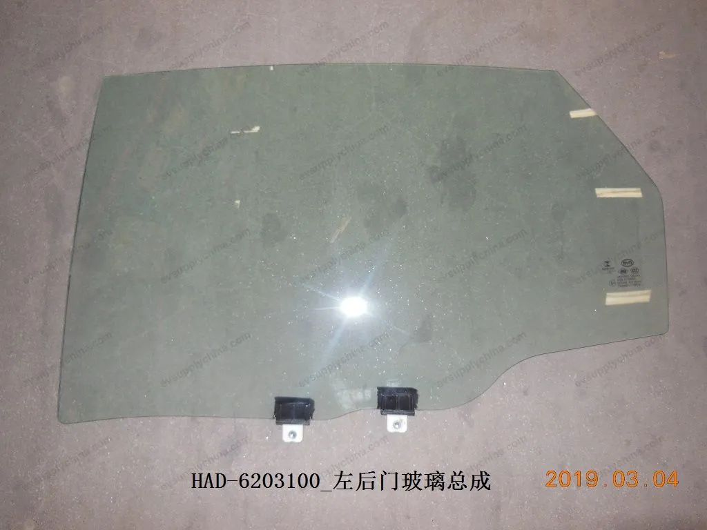 Left rear door glass assembly — BYD BYD Qin Plus DM-i (Gen 2) — OE 12225835-00, HAD-6203100