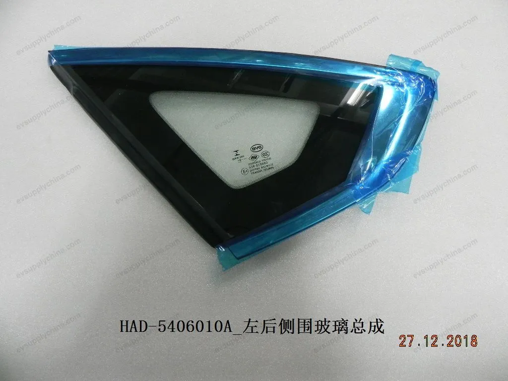 Left rear side glass assembly — BYD BYD Qin Plus DM-i (Gen 2) — OE 12225844-00, HAD-5406010A