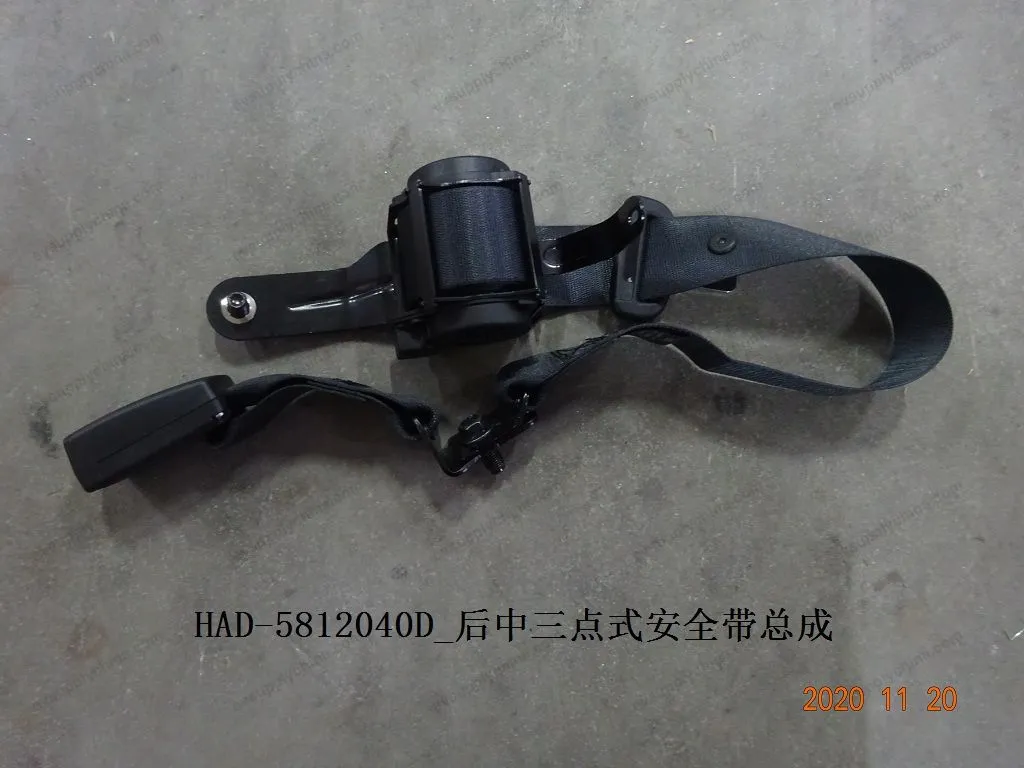Rear center three-point seat belt assembly — BYD BYD Qin Plus DM-i (Gen 2) — OE 12816480-00, HAD-5812040D