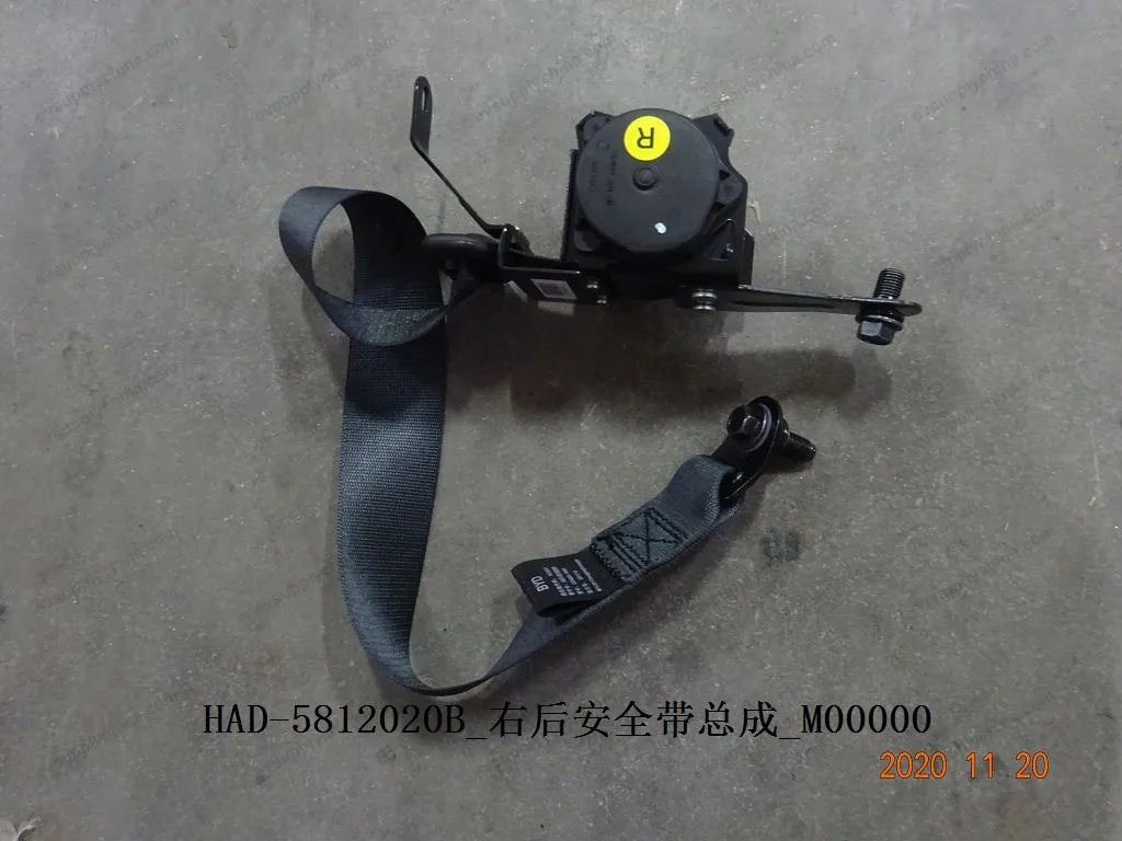 Right rear seat belt assembly — BYD BYD Qin Plus DM-i (Gen 2) — OE 12816479-00, HAD-5812020B