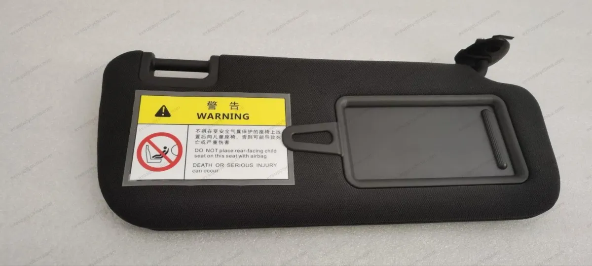 Right sun visor assembly - deep black 5 — BYD BYD Qin Plus DM-i (Gen 2) — OE 13127248-00, HAC-8204020C-00A7