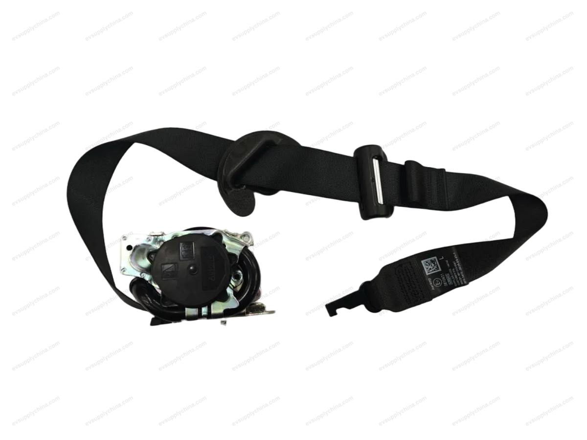 Left front seatbelt assembly - Deep Black 5 — BYD Denza D9 — OE 16652989-00, MREBY-5811010-00A7