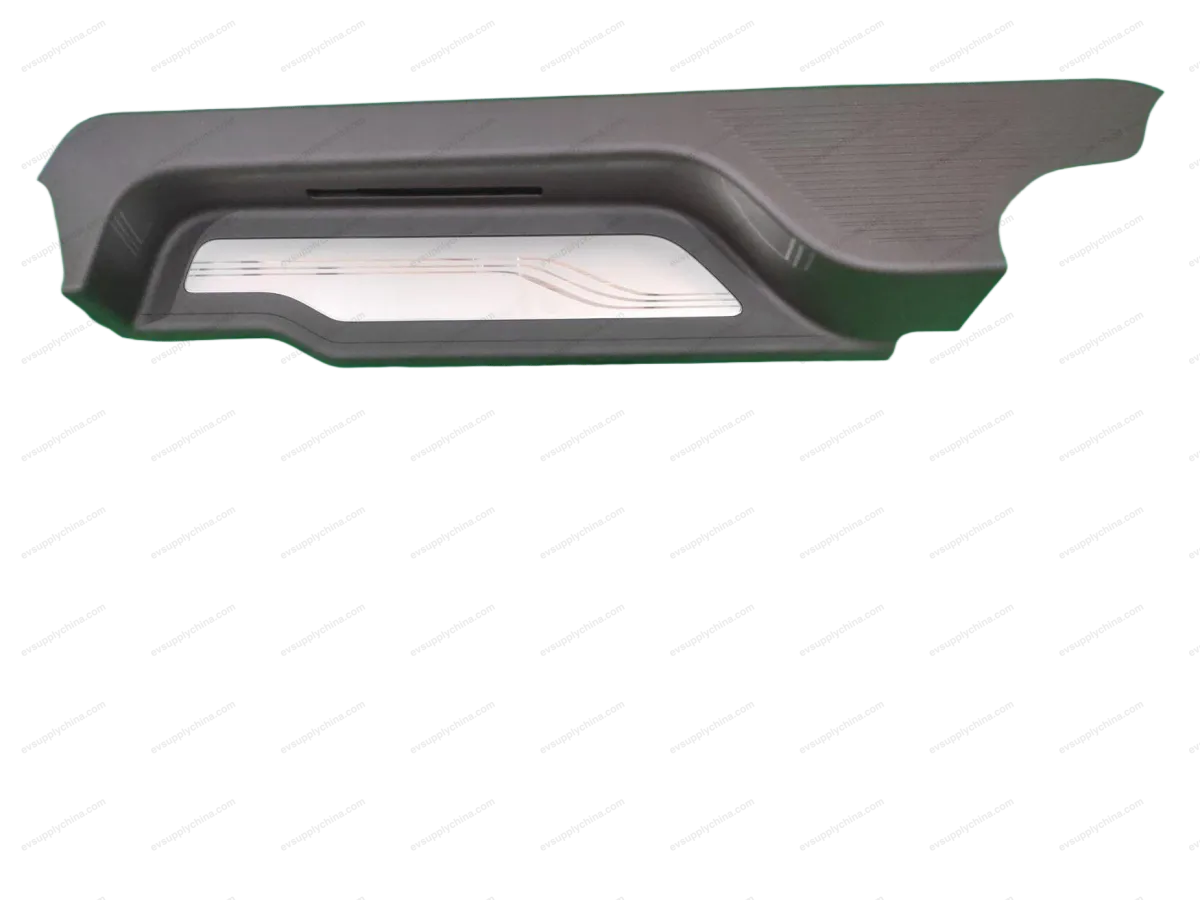 Left rear door sill protector assembly - Black Chocolate — BYD Denza D9 — OE 15491320-00, MRHB-5402530B-00ZBD