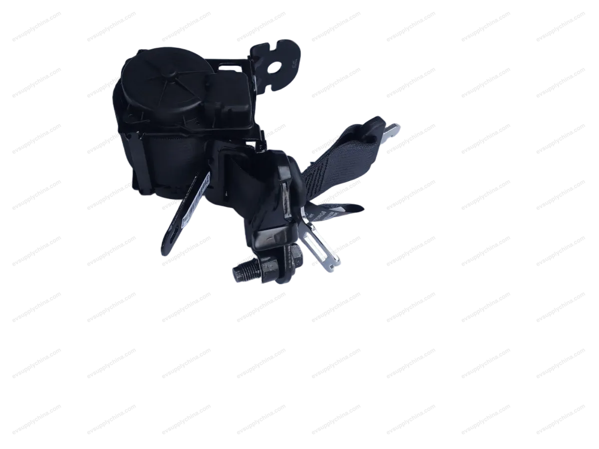 Rear and center three-point seat belt assembly - Deep Black 5 — BYD Denza D9 — OE 16653021-00, MREBY-5812040-00A7